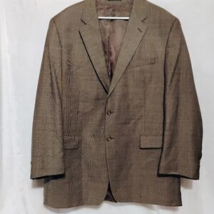 Lauren Ralph Lauren Wool Glen Plaid Blazer Mens 48L Vtg Sport Coat Suit Jacket